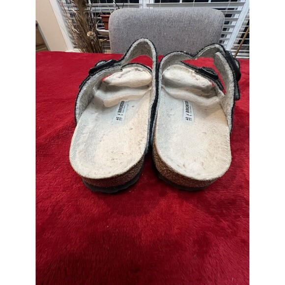 Birkenstock Arizona Wool Felt Rivet Sandals Slides Dark Gray EU 40 (L9, M7) main image 4